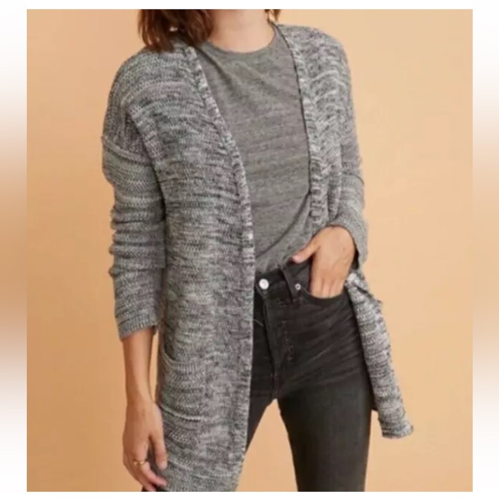 Marine Layer | Catalina Cardigan in‎ Anthracite Marl | Women’s Size Large